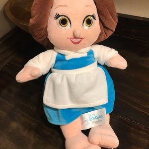 Disney Parks Babies Belle Plush Toddler Doll Beauty And The Beast 12” Toy